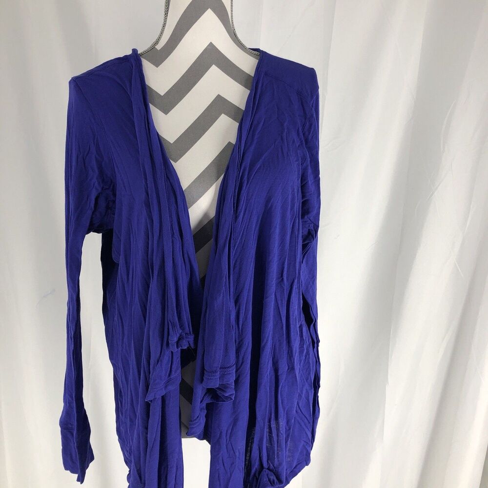 Lane Bryant Open Front Waterfall Lightweight Indigo , Sz 26/28